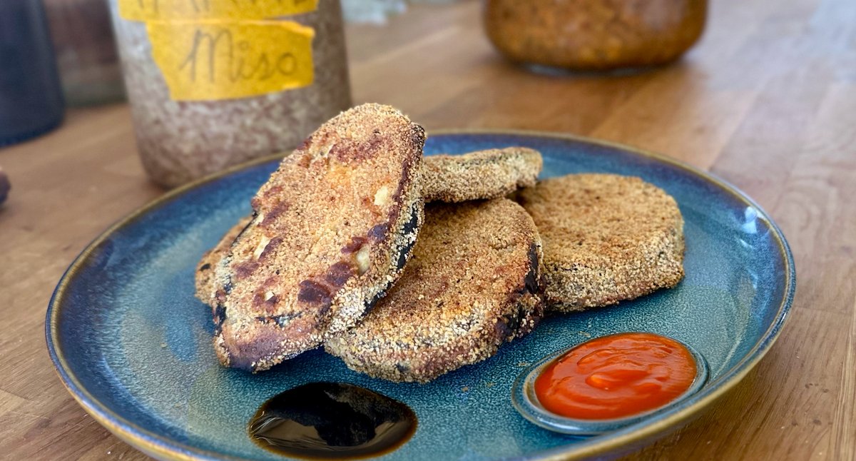 Miso Aubergine Schnitzels